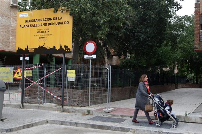Sevilla 24/04/2019. Foto: Carlos Márquez. Inicio De Las Obras De Urbanización De