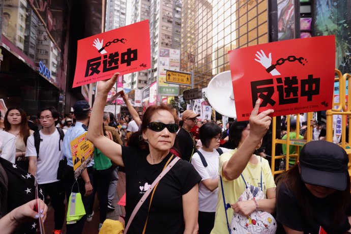 No extradition to mainland China demonstration in Hong Kong