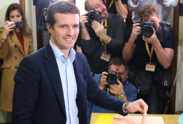 Mitin de cierre de campaña del Partido Popular en Wizink Center, Madrid.