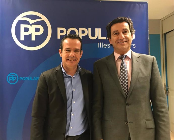 El presidente del PP en Baleares, Biel Company, y secretario general del PP en l