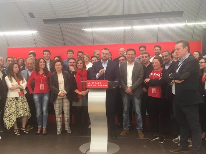 28A.- Barbón Celebra Que El PSOE Gané En Asturias 11 Años Después Y Anima A Mantener Esa Confianza El 26 De Mayo
