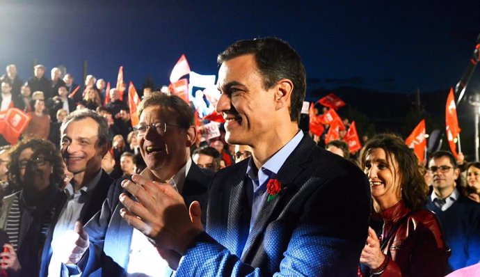 Acto de cierre de campaña del PSOE en Valencia