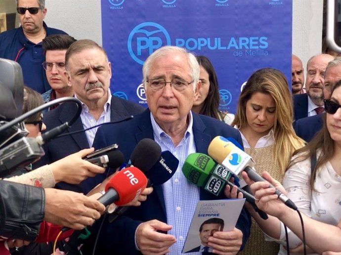 26M.- PP de Melilla mantiene a Juan José Imbroda como candidato a la Presidencia y renueva la mitad de su lista