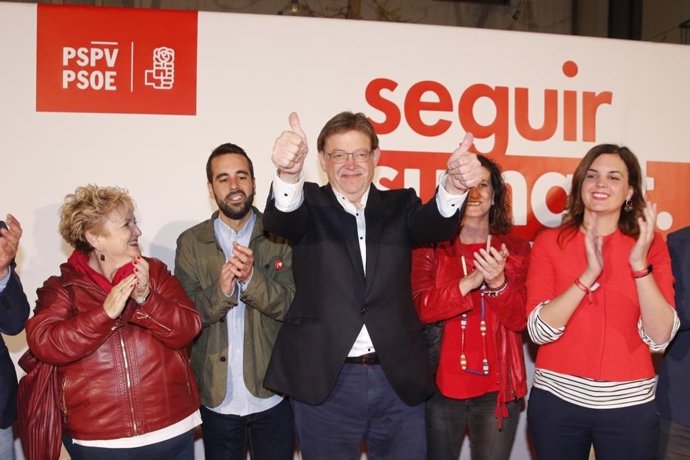 28A-A.- El PSPV gana en Alicante y Castelló, mientras que en Valncia Compromís es la fuerza más votada