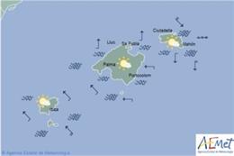 Predicción meteorológica para este lunes 29 de abril en Baleares: nuboso sin descartar precipitaciones