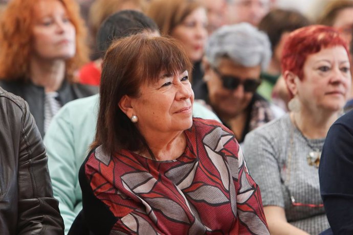 Acte del PSOE a Arganda del Rei (Madrid) amb la participació de la vicepresidenta del Govern, Carmen Calvo