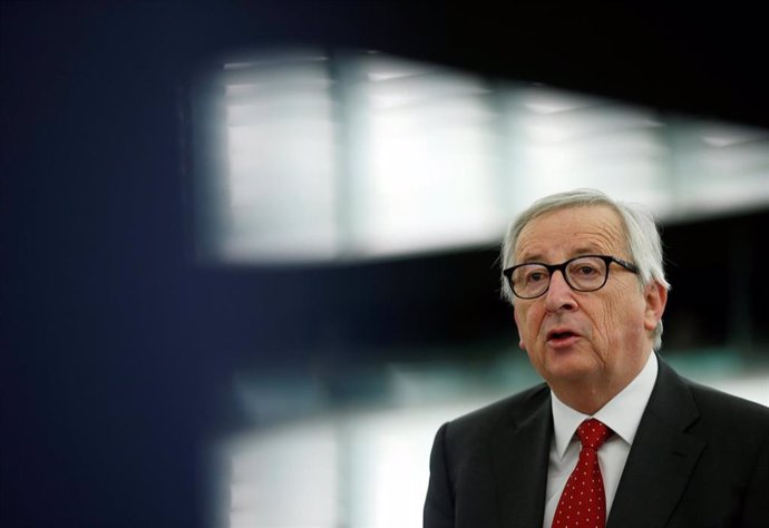 VÍDEO: UE.- Juncker reconoce estar "preocupado" por la posibilidad de que se produzca un Brexit sin acuerdo 