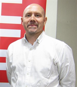 El secretario general de CCOO en Aragón, Manuel Pina         