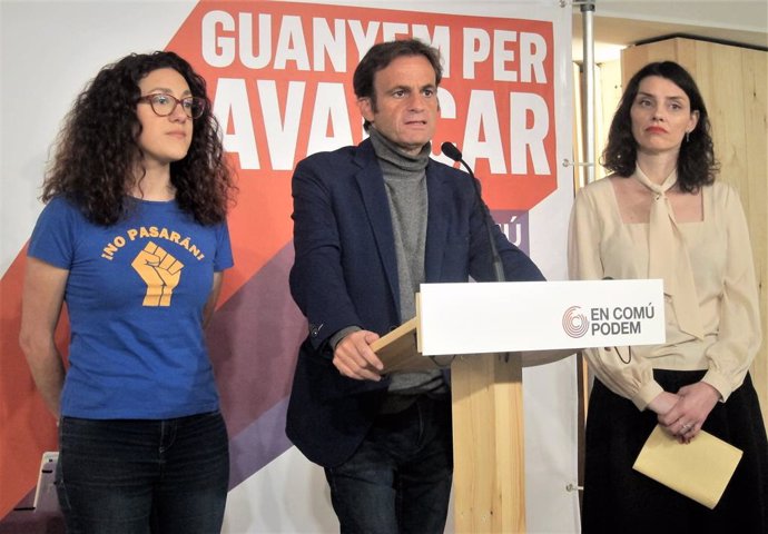 Av.- 28A.- Asens (ECP) al PSOE: "El temps dels governs monocolores s'ha superat"