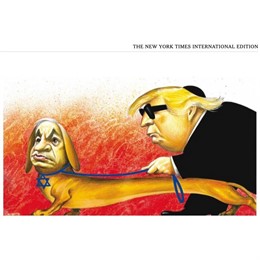 EEUU.- Trump exige una disculpa a 'The New York Times' por una caricatura en la que aparece con Netanyahu