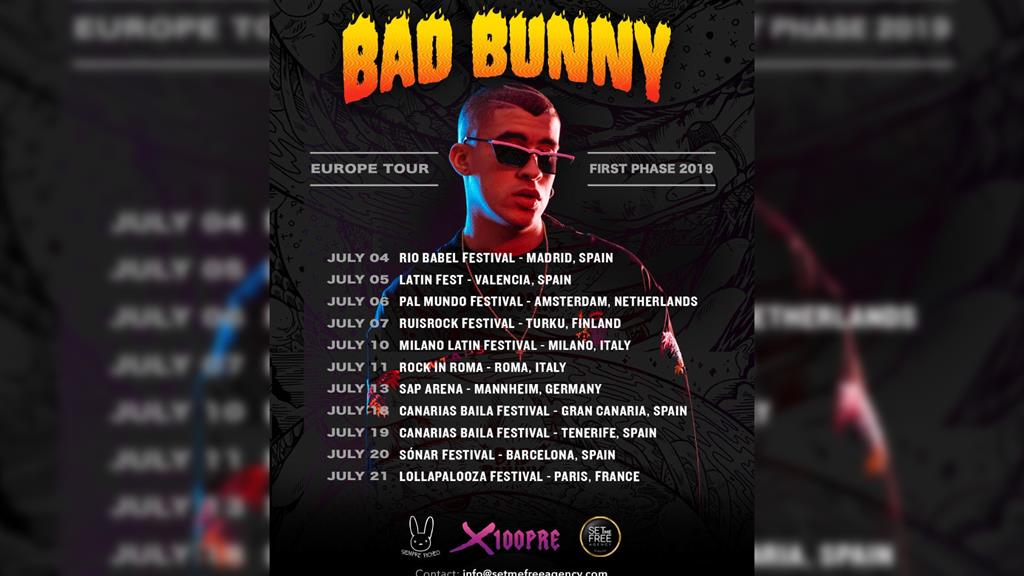 Bad Bunny vuelve a Europa tras arrasar por América