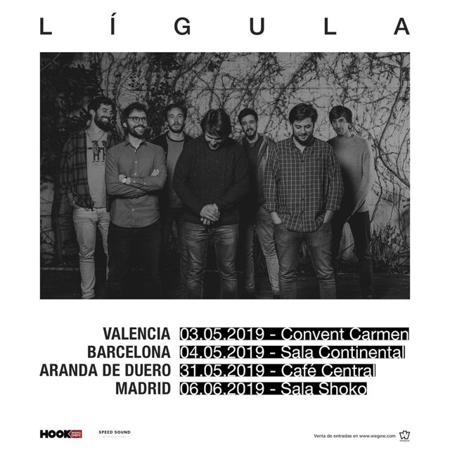 Sorteamos entradas para los conciertos de Lígula en Valencia, Barcelona y Madrid