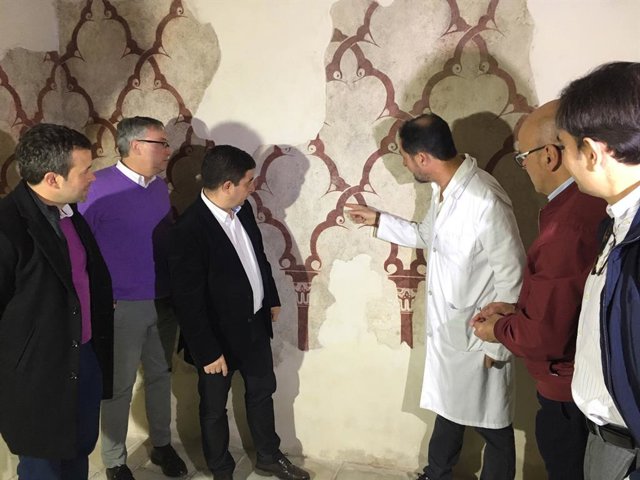 Jaén.- MásJaén.- Las pinturas murales del siglo XII restauradas en los Baños Árabes se visitan desde este miércoles