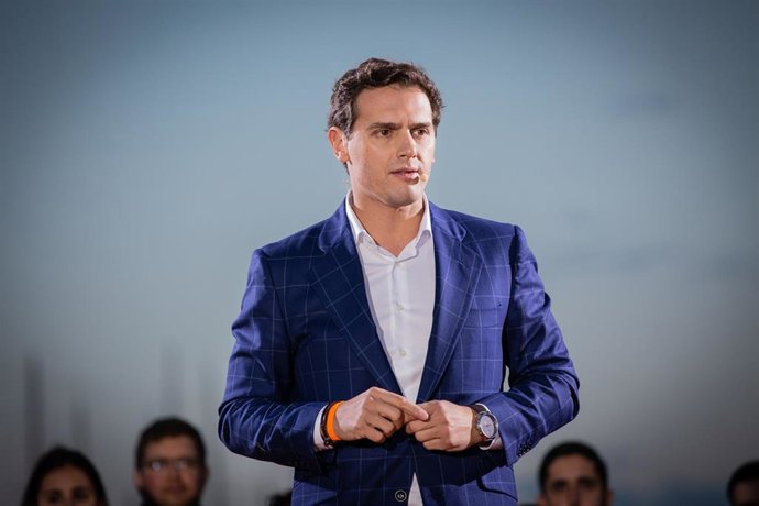 28A.- Rivera llega a la sede nacional de Ciudadanos para seguir el recuento de votos junto al Comité Electoral