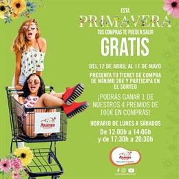 COMUNICADO: El Centro Comercial Alcampo Tamarguillo celebra la primavera sorteando cuatro premios de 100 en compras