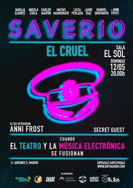 Llega a Madrid la pionera fusión de música electrónica y teatro: Saverio El cruel