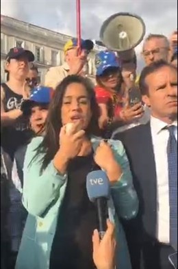 Villacís asegura que en Venezuela no está habiendo un golpe de Estado porque "el único presidente que tiene es Guaidó"