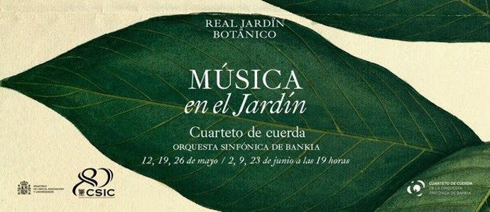El Botánico acogerá un ciclo de conciertos de música clásica de la Orquesta Sinfónica de Bankia