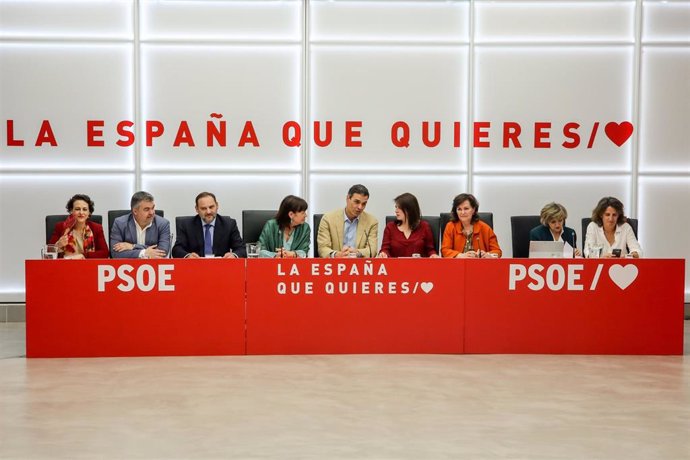 Reunión de la Comisión Ejecutiva Federal del PSOE para hacer balance de las elecciones del 28A