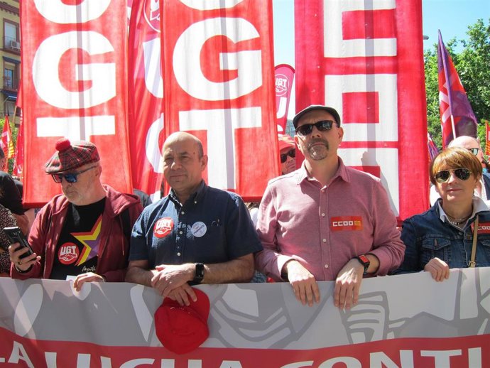 1 De Mayo.- UGT Y CCOO Reclaman Derogar Los Aspectos "Más Dañinos" De La Reforma Laboral Y Llaman A Movilizarse El 26M