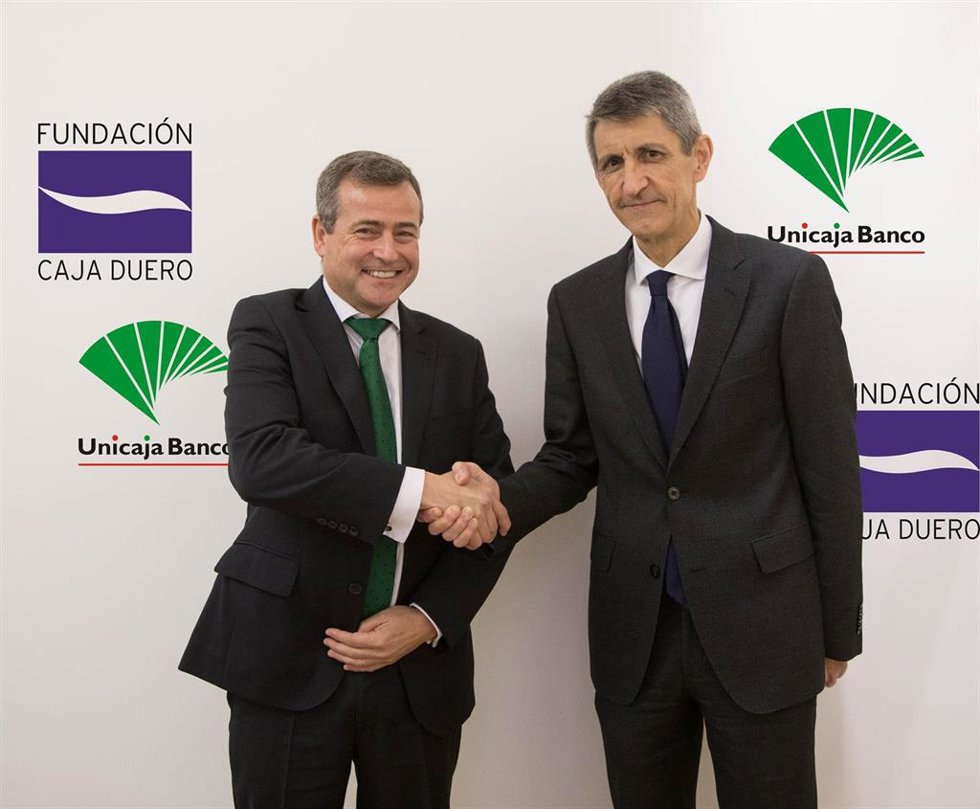 Unicaja Banco suscribe un acuerdo para apoyar económicamente las actividades de Fundación Caja Duero