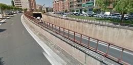 Imagen de la zona de los trabajos y del túnel de Duques de Nájera