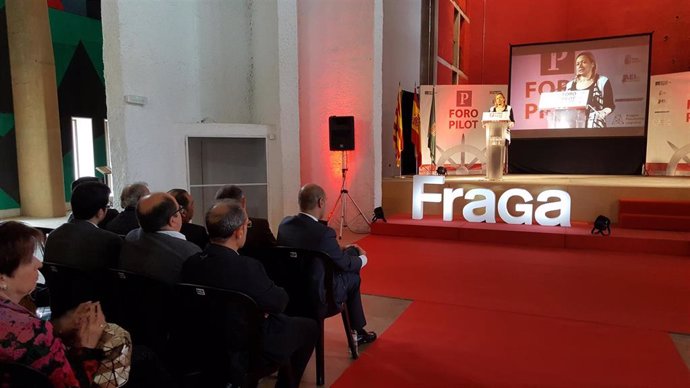 Marta Gastón destaca el "empuje imparable de Fraga" como polo de atracción de empresas