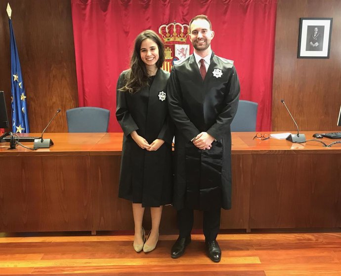 Toman posesión dos nuevos letrados de la Administración de Justicia destinados en Tudela y Estella