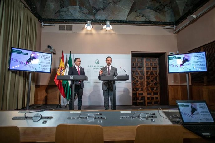 Rueda de prensa posterior a la reunión semanal del Consejo de Gobierno de la Junta de Andalucía 