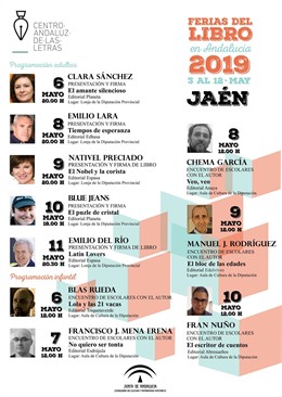 Jaén.- El Centro Andaluz de las Letras arrancará su programación en la Feria del Libro con la escritora Clara Sánchez