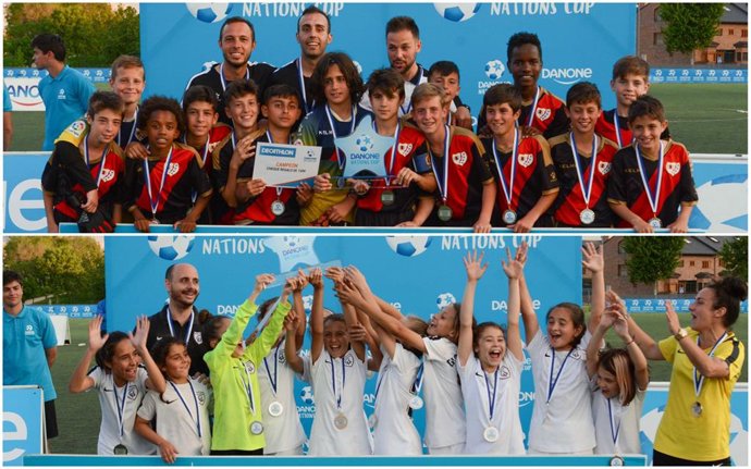 Fútbol.- El Rayo Vallecano y el Madrid CFF ganan la Fase Centro de la Danone Nat