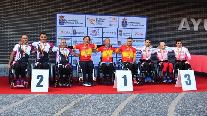 Ciclismo.- La selección catalana reedita título en los relevos del Campeonato de España de ciclismo adaptado