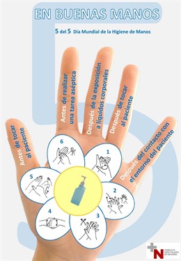 El CHN premia un cartel con motivo del Día Mundial de la Higiene de Manos
