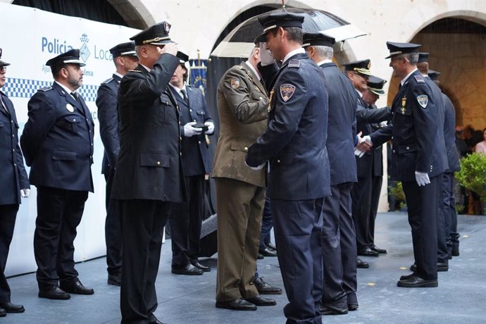 La Policia Local de Palma homenatja els seus agents en la 'diada' de la institució