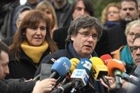 Puigdemont dice que su objetivo es ser eurodiputado y hará campaña: "No nos apartarán de la política"
