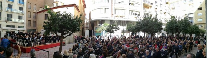 Banda municipal música Málaga plaza de las flores