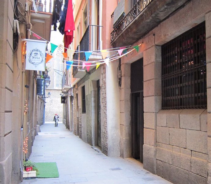 Calle del Barrio Del Born en Barcelona 