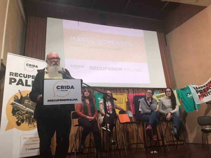 26M.- Crida Per Palma Se Presenta A Cort Con El Objetivo De "Combatir A La Derecha Y La Izquierda Sinvergüenza"