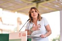 Susana Díaz acusa a Moreno de "convertir" Andalucía en el "cementerio de elefantes caídos del PP y de Pablo Casado"