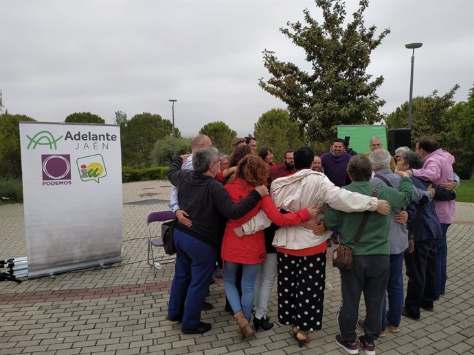 Jaén.- 26M.- Maíllo y Aguilera apoyan la candidatura de Adelante en la capital y ven como retos la despoblación y empleo