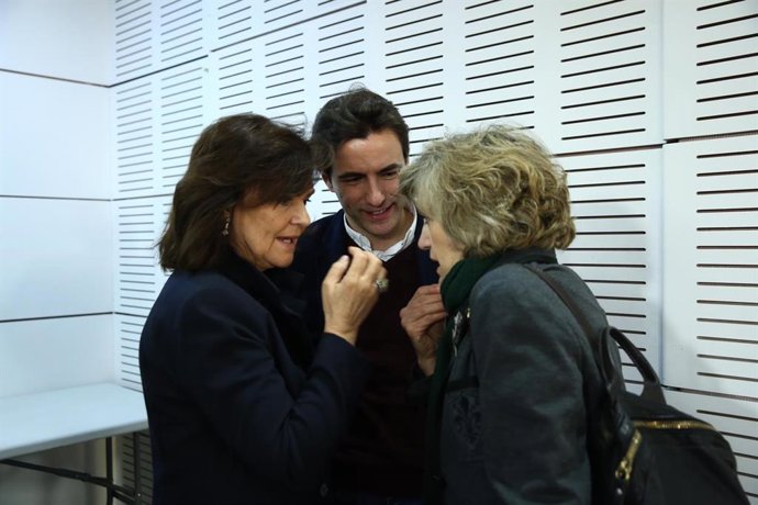 Xxx 26M.- Carmen Calvo, vicepresidenta del Gobierno, presenta este lunes la candidatura del PSOE en Santander