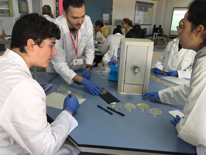 Estudiantes de siete colegios y de la CEU UCH hallan 61 microorganismos con capacidad de antibiosis