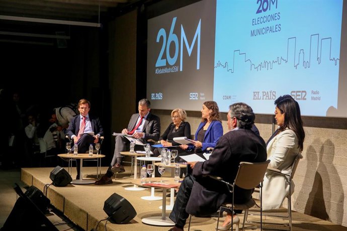 Debate entre los candidatos de los principales partidos políticos a la Alcaldía de Madrid