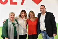 Susana Díaz pide no "relajarse" el 26M: Los ayuntamientos son "el cinturón de seguridad de la democracia"