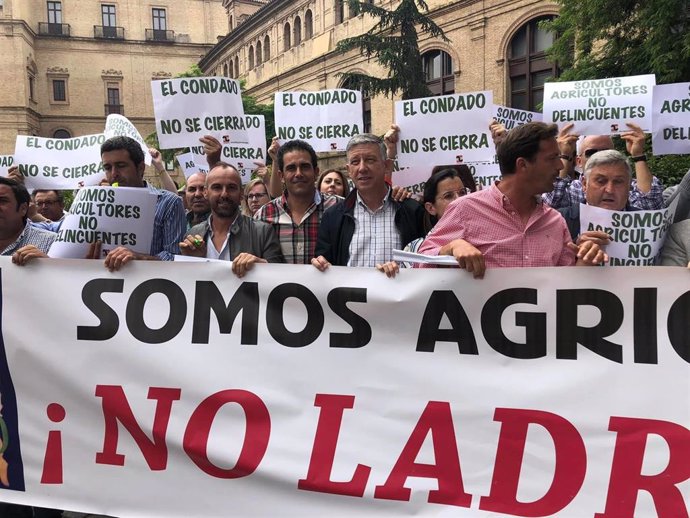 Huelva.- Agricultores del Condado reclaman ante la CHG la inclusión del trasvase de 15 hectómetros cúbicos en los PGE