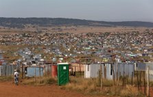 Un asentamiento informal en Sudáfrica