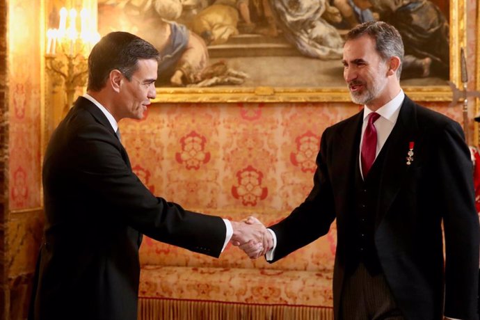 Els Reis reben al Cos Diplomtic acreditat a Espanya en el Palau Real de Madrid