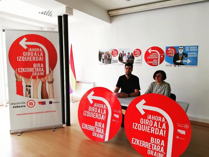 26M.- 'Ahora, Giro A La Izquierda', Lema De La Campaña Electoral De I-E, Que Se Reivindica Como "La Opción Más Fiable"
