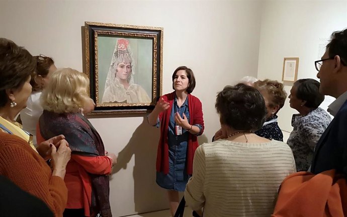 Málaga.- Personas afectas por alzheimer participan en los talleres de memoria del Museo Picasso Málaga