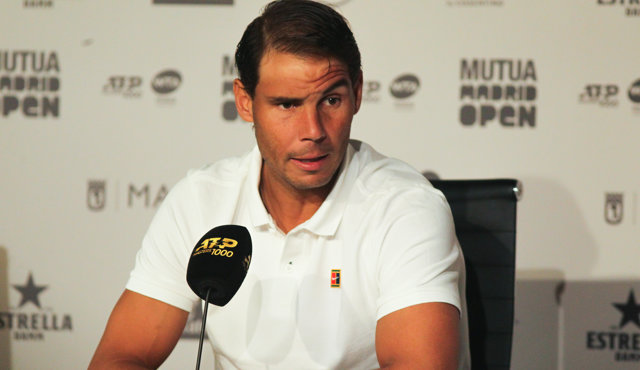 Rueda de prensa de Rafa Nadal en el marco del Mutua Open Tenis Madrid